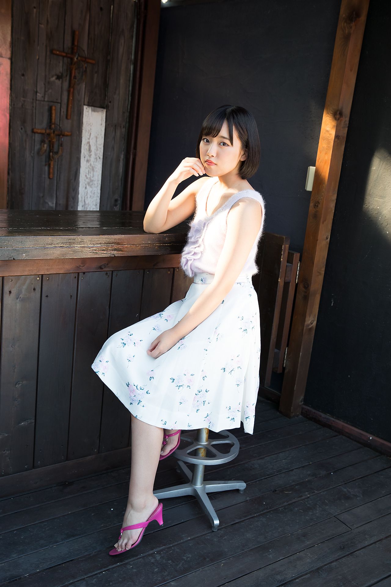 [Minisuka.tv]清纯短发连衣裙:香月杏珠(香月りお)无水印写真作品免费在线(40P)
