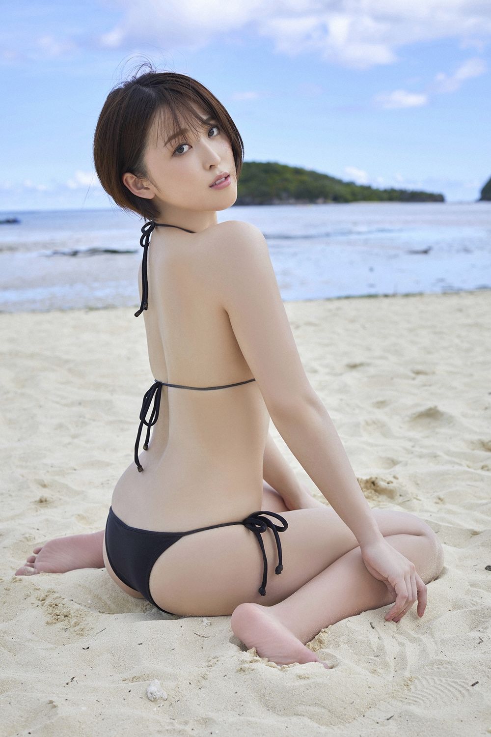 [YS Web]美胸女神海边美女沙滩美女日本比基尼:忍野さら高品质壁纸图片珍藏版(100P)