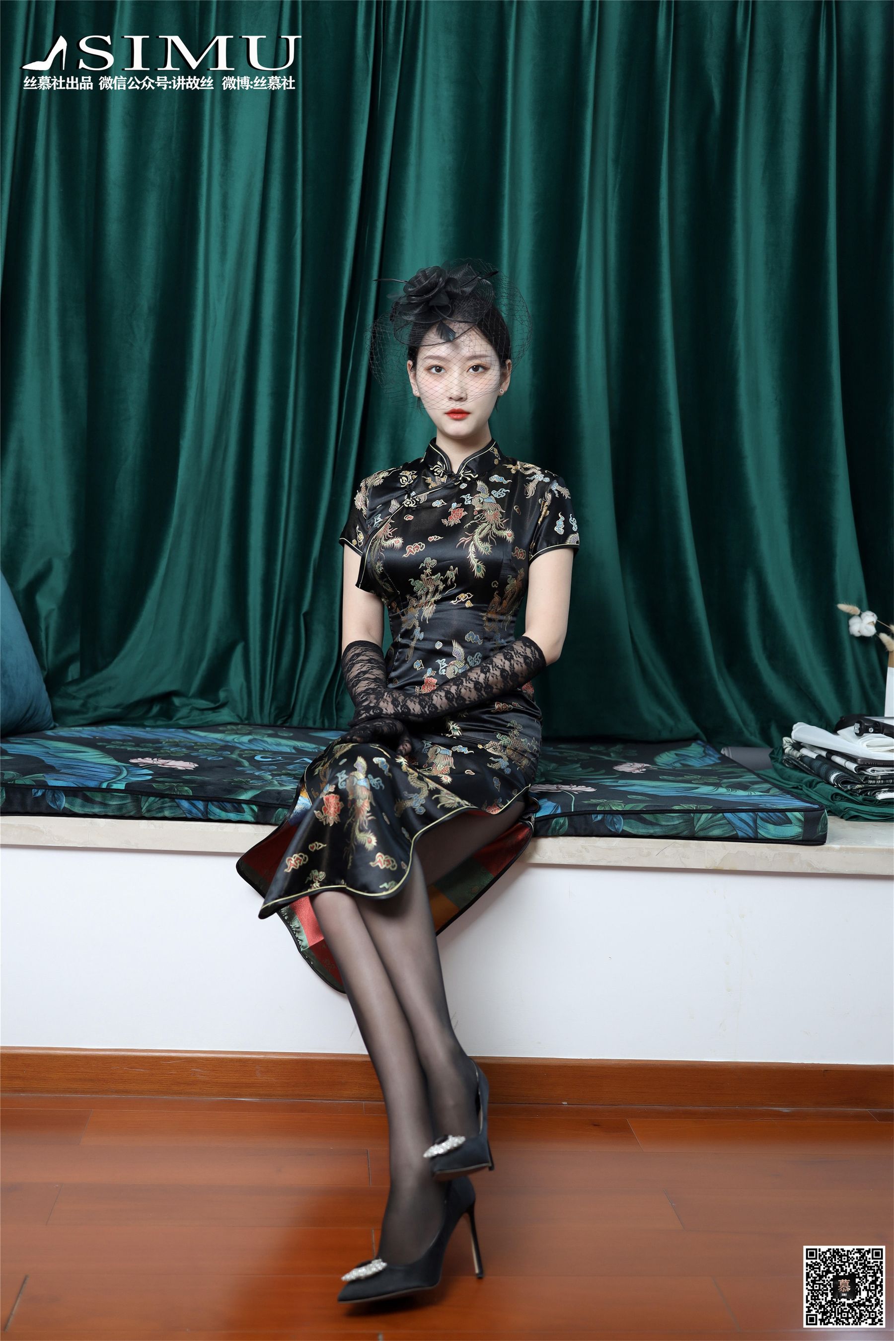 [丝慕]古典旗袍黑丝美腿:新模高品质写真大图收藏合集(61P)